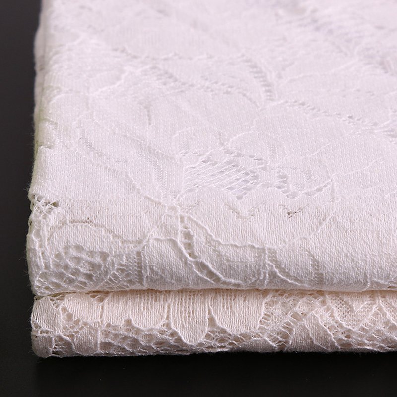 Lace Fabric Floral Wave Warp Knit for Bridal Wholesale Supplier 7